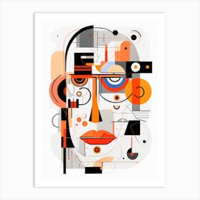 Abstract Face 2 Art Print