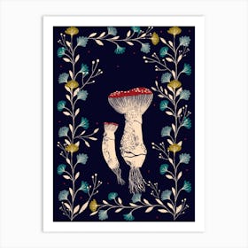 Mushrooms Art Print