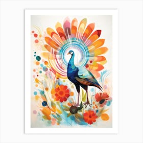 Bird Painting Collage Turkey 1 Art Print