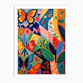 Butterfly Garden Art Print