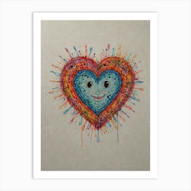 Heart Of Love 50 Art Print