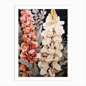 Flower Illustration Snapdragon 3 Art Print