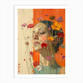 Flowers For A Girl Art Print