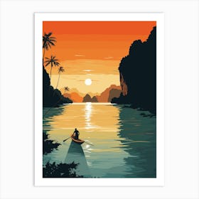 Sunset in Krabi - Thailand Art Print