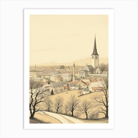 Swedish Townscape Art Print