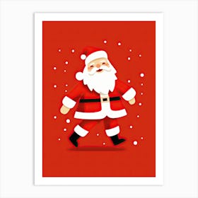 Cute Santa Claus Art Print