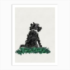 Black Schnauzer Art Print