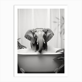 Elephant In The Bath 1 Art Print