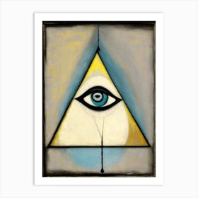 Enlightenment, Symbol, Third Eye Rothko Neutral Art Print