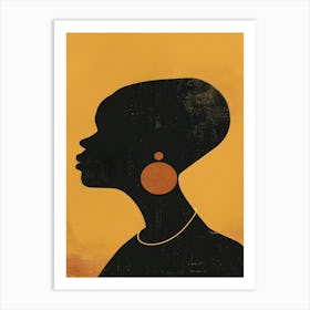 Silhouette Of A Woman 1 Art Print