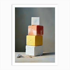 Stack Of Soap, Stone Art Art Print