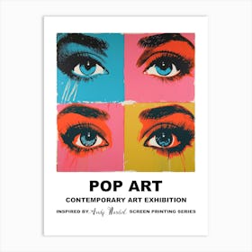 Eyes Pop Art 3 Art Print