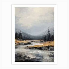 River In The Mountains Art Print