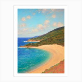 Hanauma Bay Honolulu Hawaii Monet Style Art Print