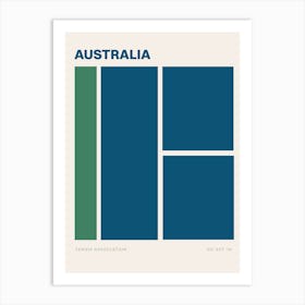 Australia Tennis League Art Print