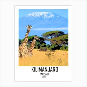 Kilimanjaro, Mountain, Nature, Africa, Art, Wall Print Art Print