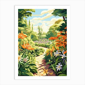 Matthaei Botanical Gardens Usa Illustration 2  Art Print