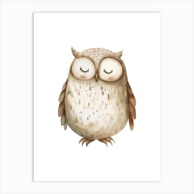 Owl Painting Art Print