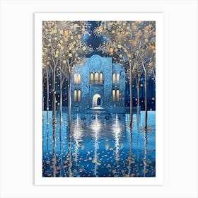 Castle In The Water Art Print