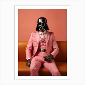 Darth Vader In Wes Anderson Style 26 Art Print