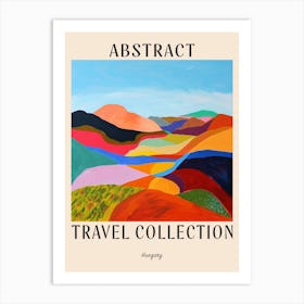 Abstract Travel Collection Poster Hungary 3 Art Print