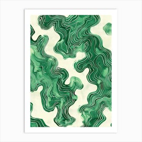 Wavy Pattern 1 Art Print