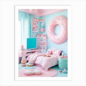 Donut Bedroom Art Print
