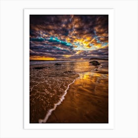 Sunrise On The Beach Art Print