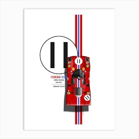 Ferrari 512 No. 11 Art Print