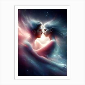 Love In Space Art Print