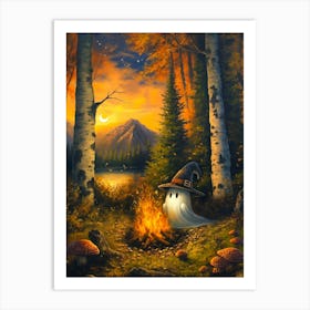 Ghost In The Woods 18 Art Print