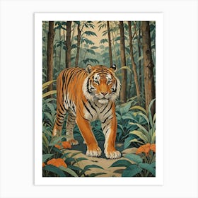 Tiger In The Jungle 1 Art Print