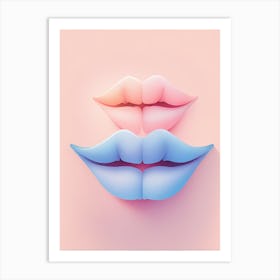  Lips VECTOR ART Art Print