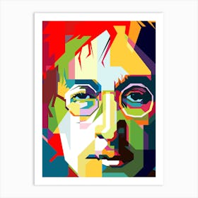 John Lennon Imagine Pop Art WPAP Art Print