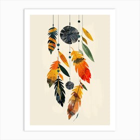 Retro Motif Mid Century Style Art Print