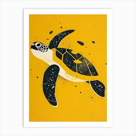 Yellow Turtle 2 Art Print