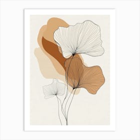 Ginkgo Leaves Art Print