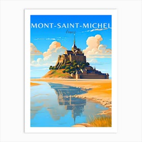 France Mont Saint Michel Travel Art Print