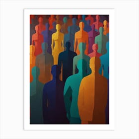 Crowd Of People 1 Art Print