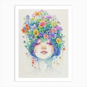 Flower Head 6 Art Print