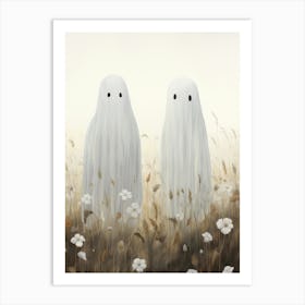 Cute Halloween Painting Art Print