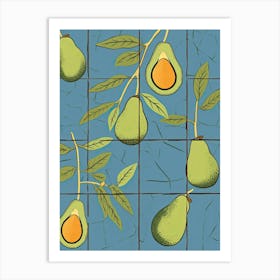 Avocado Illustration 2 Art Print