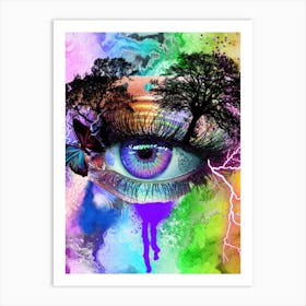 Rainbow Eye 1 Art Print