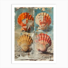 Four Seashells Art Print