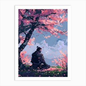 samurai landscape Art Print