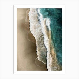 Sand And Waves 3 Art Print