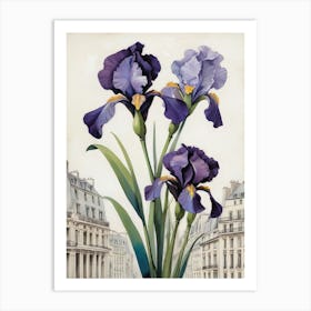 France National Flower the Iris Art Print