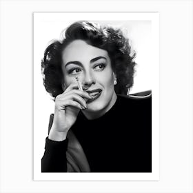 Joan Crawford Smoking Feminist Old Hollywood Art Print