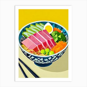 Asian Noodle Bowl 1 Art Print