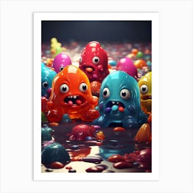 Monsters 2 Art Print